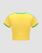 Brasil Kurzes Raglan-Sporttop